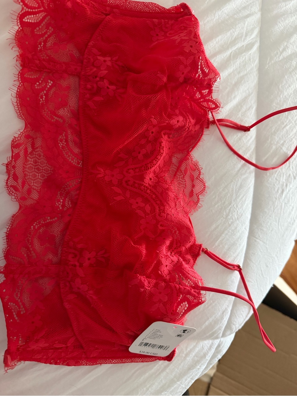 Free People Scarlet Lace Bandeau Bralette
